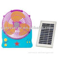 Rechargeable solar mini fans with 9 inch blade